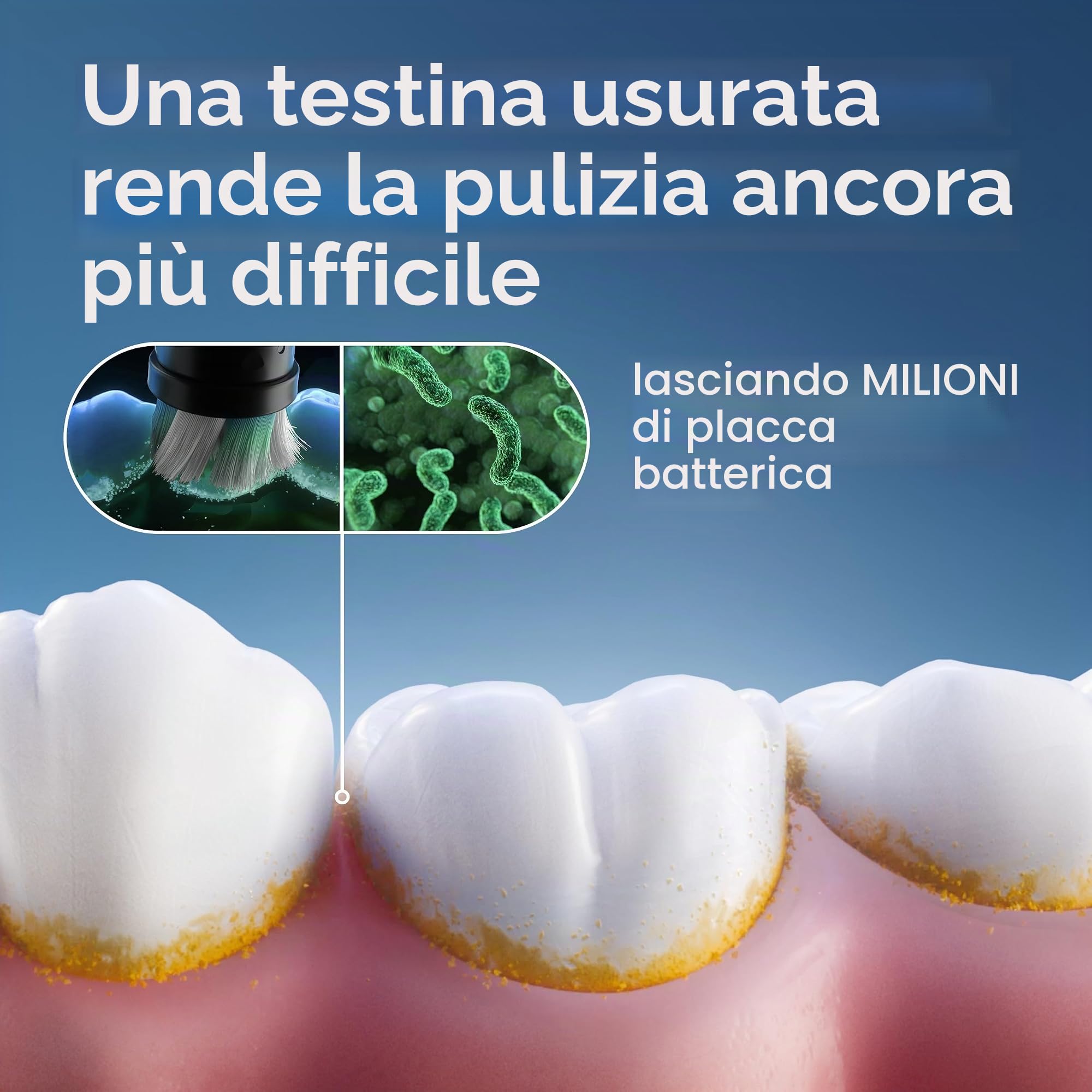 Oral-B CrossAction - Testine di ricambio per spazzolino elettrico, 6 pezzi, colore: nero