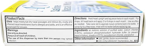 Miniatura 4 de AYR Niebla nasal salina, 1.69 onzas líquidas (paquete de 2)