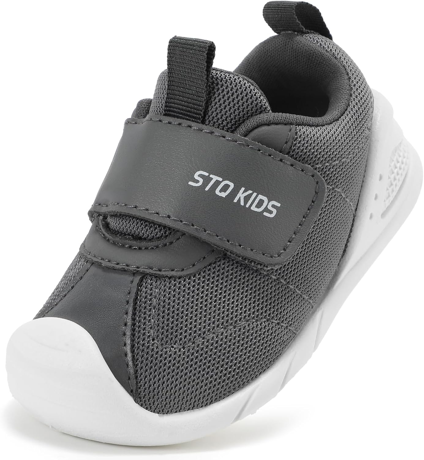 Baby Shoes Wide Toe Box Infant Boy Girl First Walker Shoe Toddler Crib Barefoot Sneakers Non-Slip Sole Soft Breathable Mesh Lightweight Walking Indoor Newborn Chubby Babies 6 9 12 18 24 Months