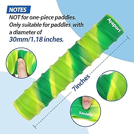 Ayaport Kayak Paddle Grips Non-Slip Silicone Wraps Mix Green Blister Prevention Kayaking Accessories for Take-Apart Paddles