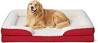 Vista 376 de Bedsure - Cama ortopédica extragrande para perros, sofá cama lavable para perros extragrandes, espuma de soporte con funda extraíble y lavable, negro