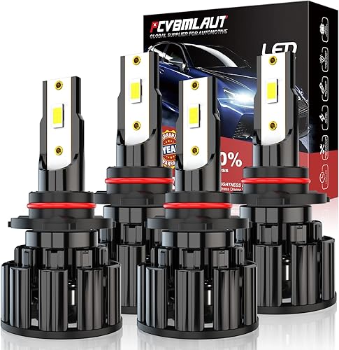 Compatible con bombillas LED Dodge Charger 2015 9012 de haz alto 9012 de haz bajo 60 W 10000 lúmenes 6000 K kit de bombillas halógenas LED HIR2 de