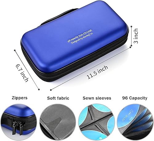 Miniatura 23 de Funda para DVD, estuche de CD EVA, organizador de almacenamiento, portátil, protector de DVD, soporte para billetera para coche