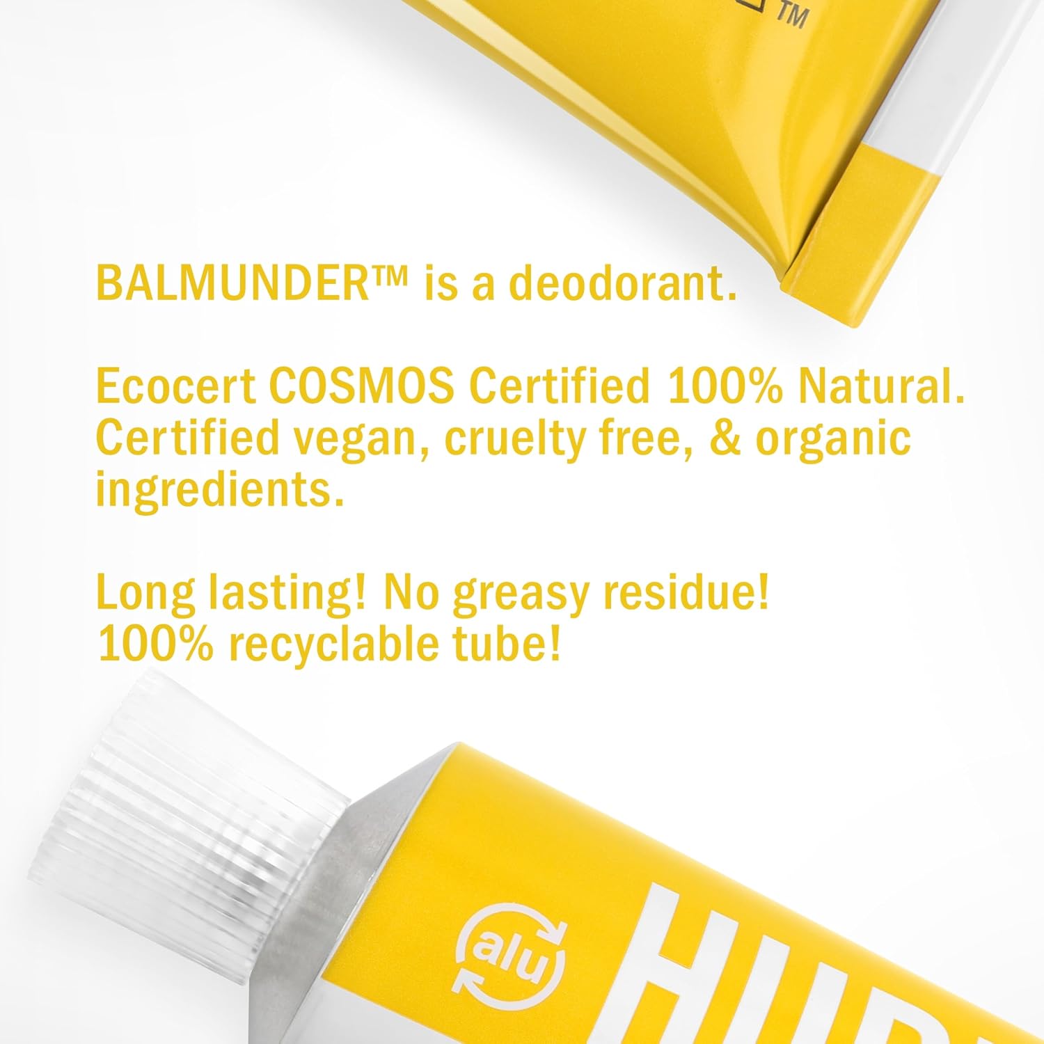 Hurraw! Balmunder Deodorant: 100% Natural body odor control that works (Coconut Pineapple Orange): Make a pit stop! Non-greasy, Certified Organic & Vegan. For Underarms, Cracks, Toes. Made in USA. 1oz