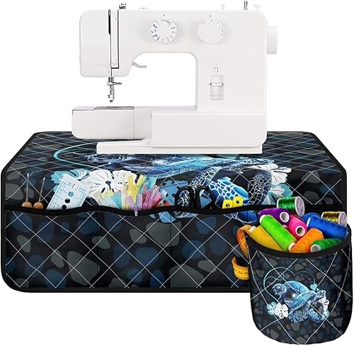 Miniatura 93 de Tapetes para máquina de coser de girasol y colibrí para mesa con bolsillos, para máquinas de coser de Acción de Gracias, alfombrillas para reducir