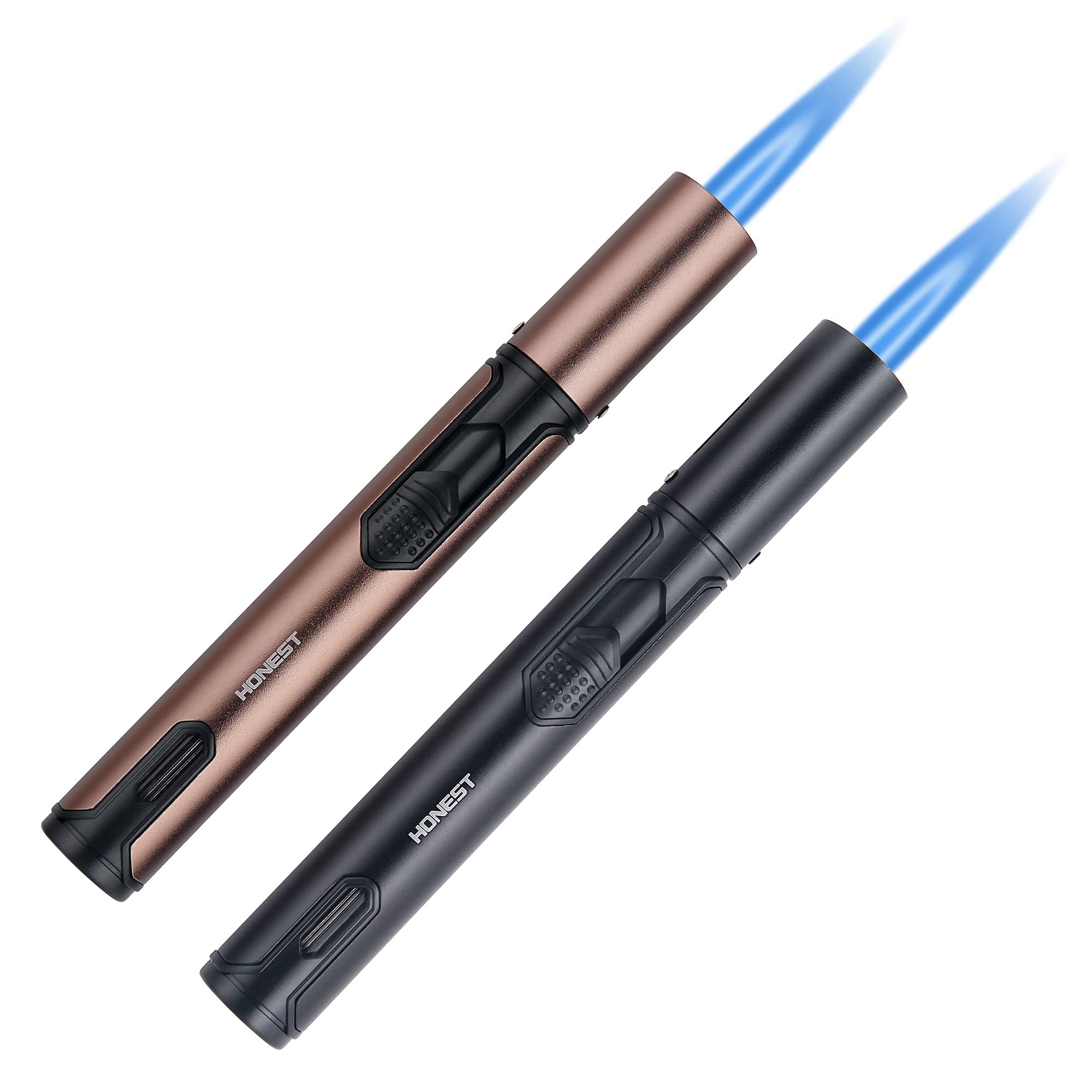 IEIK Butane Torch Lighter 2 Pack Refillable Torch Lighter Adjustable