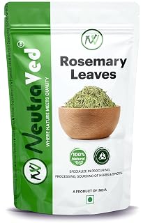 NeutraVed Rosemary Leaves Organic | Rosemary Dry Leaves for Cooking,Hair Growth, Stronger Strands & Natural Hair Nourishment, Food Grade | 100g