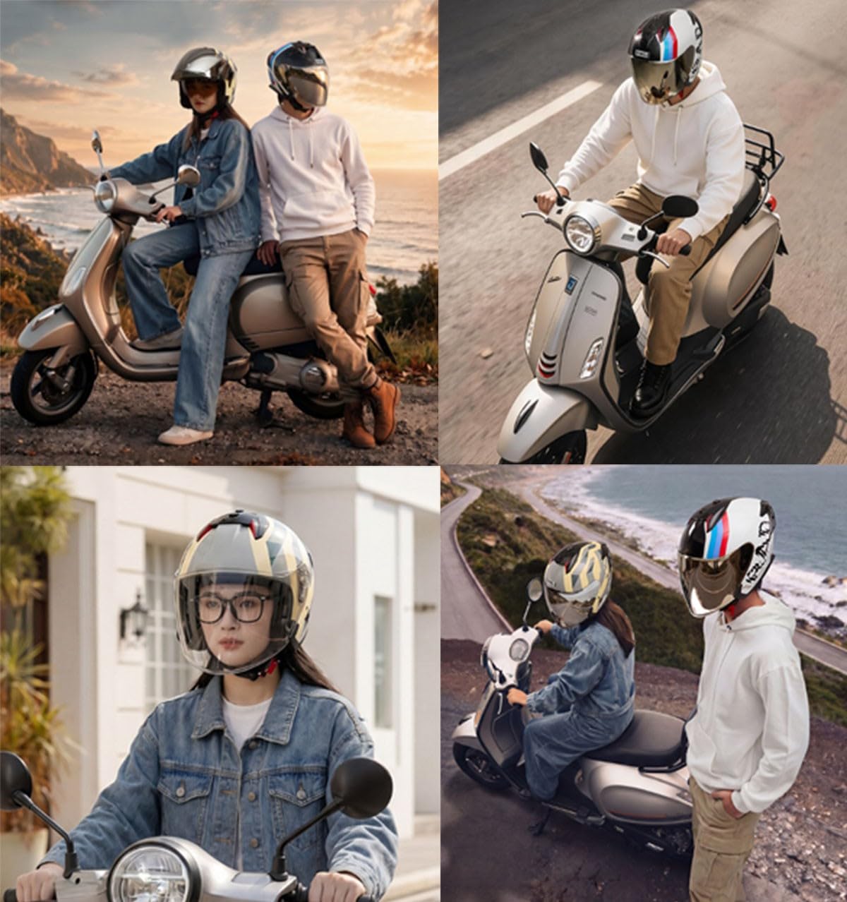 Casque Moto Jet Bluetooth ECEDOT Homologué Casques Scooter Mobylette Ouvert avec Double Visière Casques Moto Bols Hommes Adultes Femmes Dapté À La Conduite en Extérieur