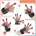ZENITRAIN Finger Gripper & Forearm Strength Trainer | Hand Exerciser, Finger Yoga Resistance Band, Finger Expander & Extension Exerciser for Climbing, Guitar, and Grip Strength gallery image