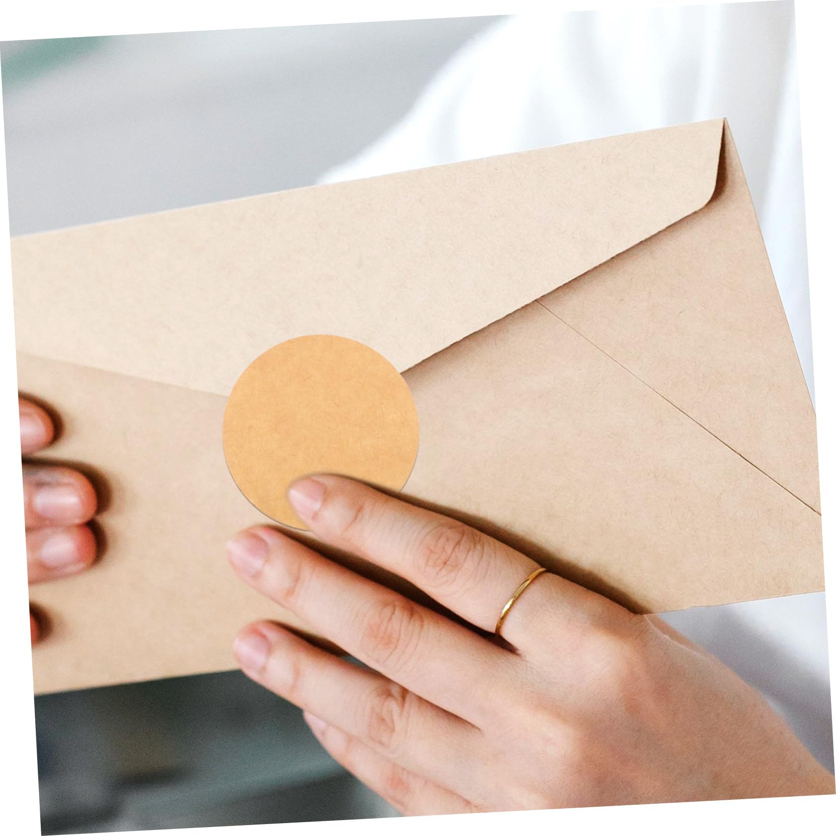 HOMSFOU 4 Rollen selbstklebende Etikettenaufkleber süße Klebeetiketten Zeitschriftenaufkleber Zahlenaufkleber klebrig entfernbare Etiketten Aufkleber mit Namensetiketten Kraftpapier