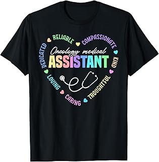 Oncology Medical Assistant Appreciation Heart T-Shirt