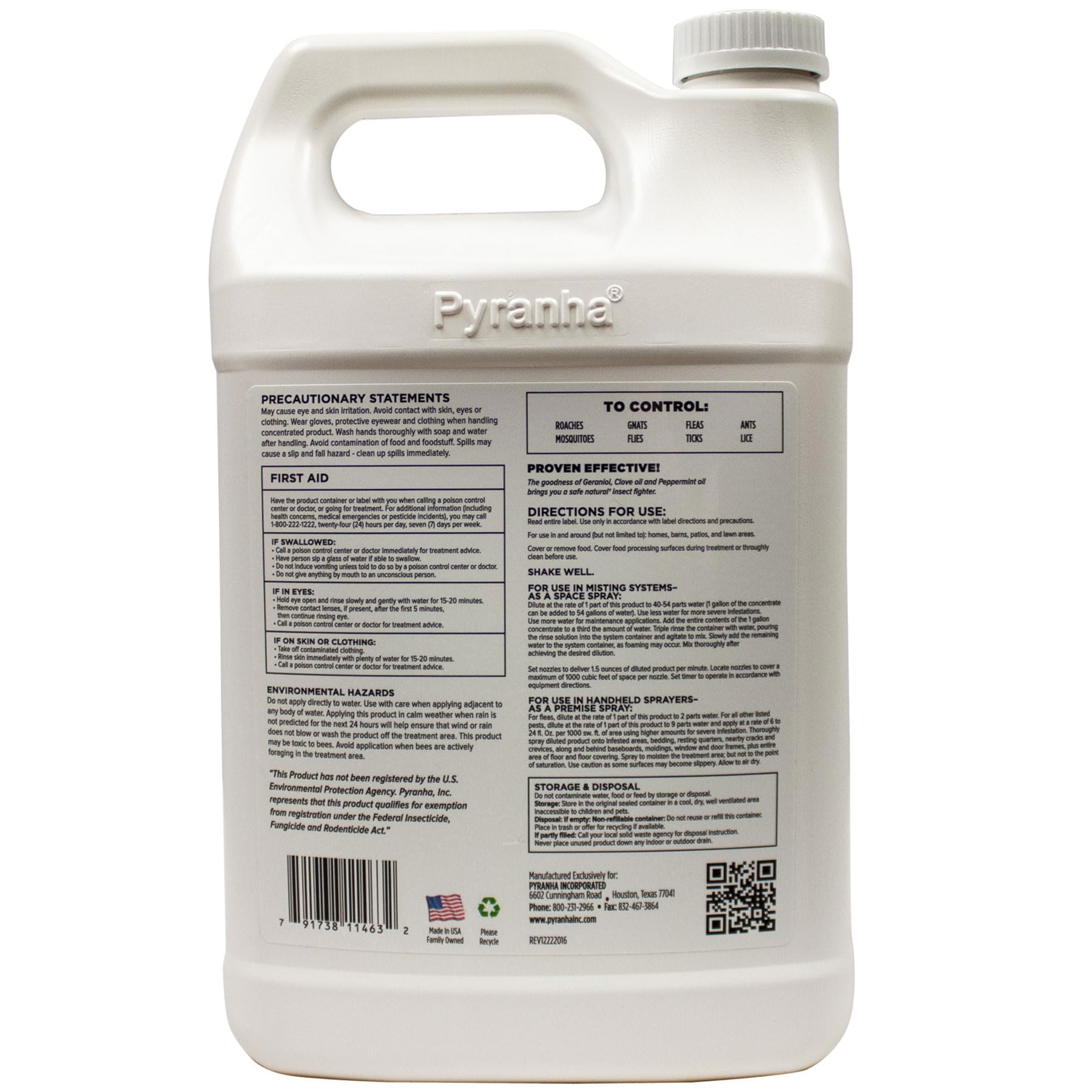 PYRANHA Bug Armor Zero-Bite Concentrate Refill for Automatic Spray Systems - Barn Indoor Fly Control | Repels Flies, Fleas, Ants & Mosquitoes - image 2