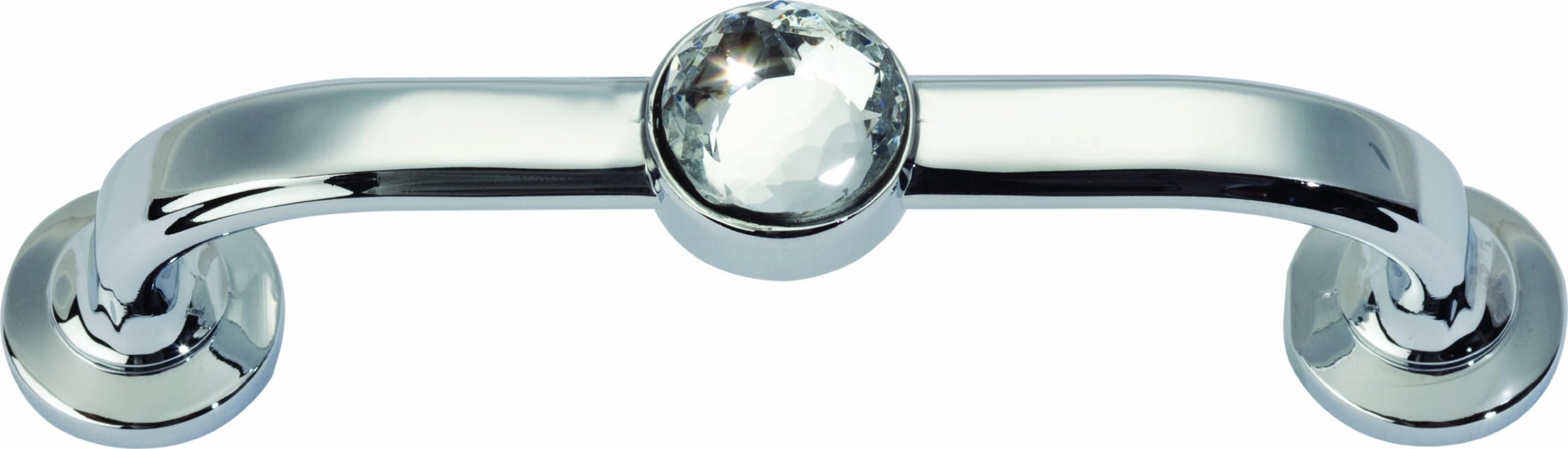 Atlas Homewares344-CH Legacy Crystal Polished Chrome 3.7-Inch Bracelet Pull