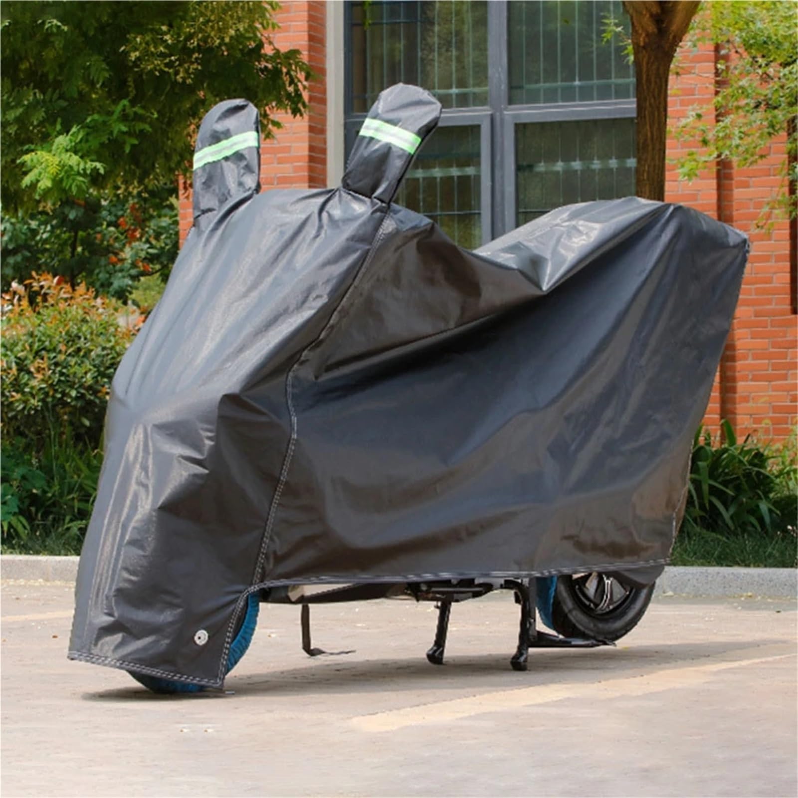 Bawełniany pokrowiec na motocykl | Osłona przeciwdeszczowa 1,3–2,5 m: motocykl, skuter, rower terenowy, motorower, skuter mobilny(L)