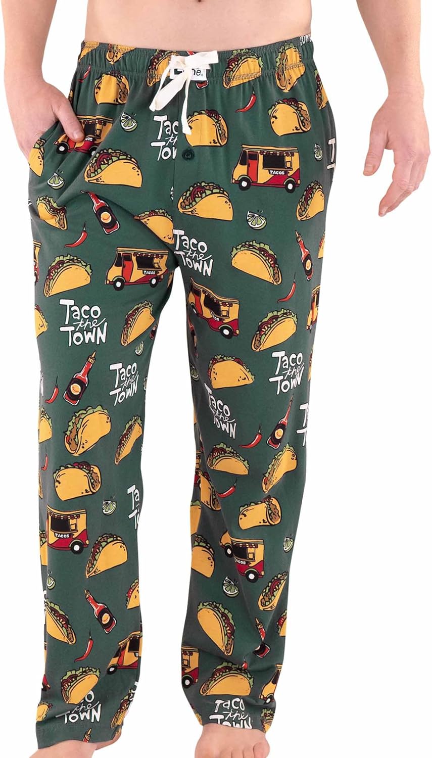 Lazy One Funny Ocean Pajama Pants For Men, Men's Separate Bottoms, Lounge Pants, Fishing PJs