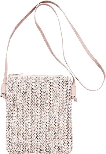 Beurlike Monederos de paja para mujer, cartera de muñeca de playa, pequeña bolsa cruzada para niñas