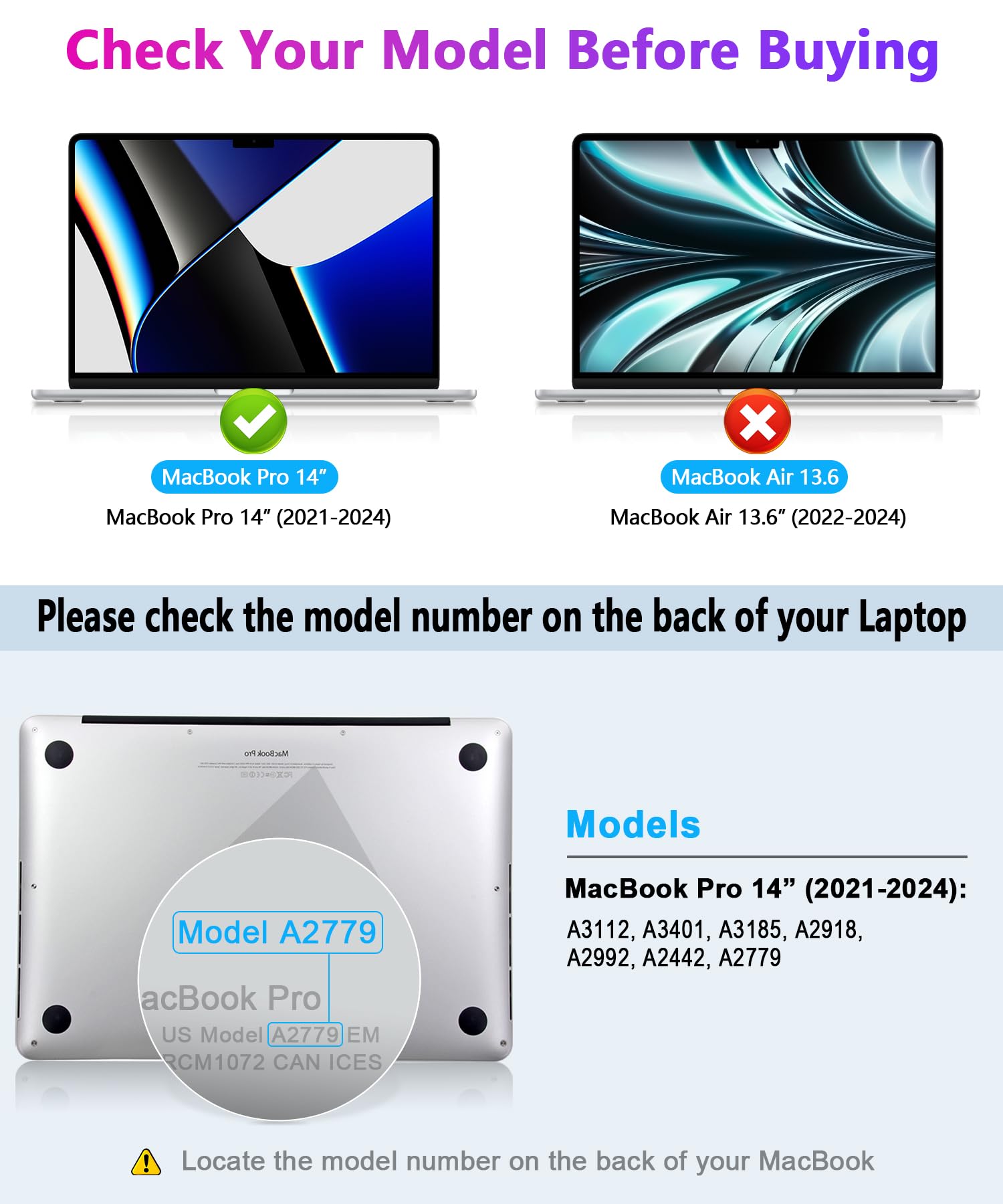PYS Filtro Privacy per MacBook Pro da 14" (2021-2024, M1, M2, M3, M4)