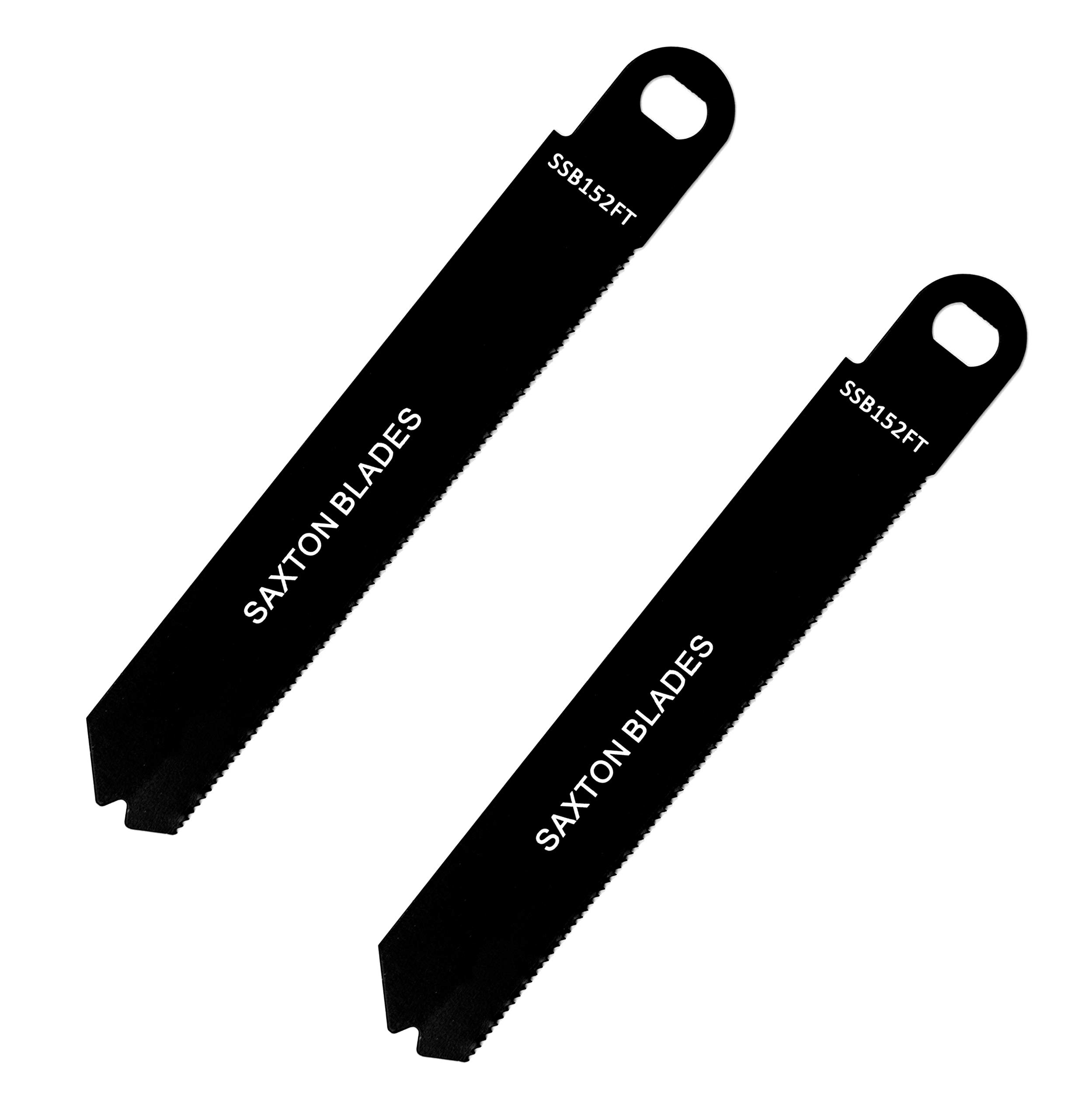 Saxton SSB152FT Metal Blades Compatible with Black & Decker Scorpion Saws (Pack of 2)