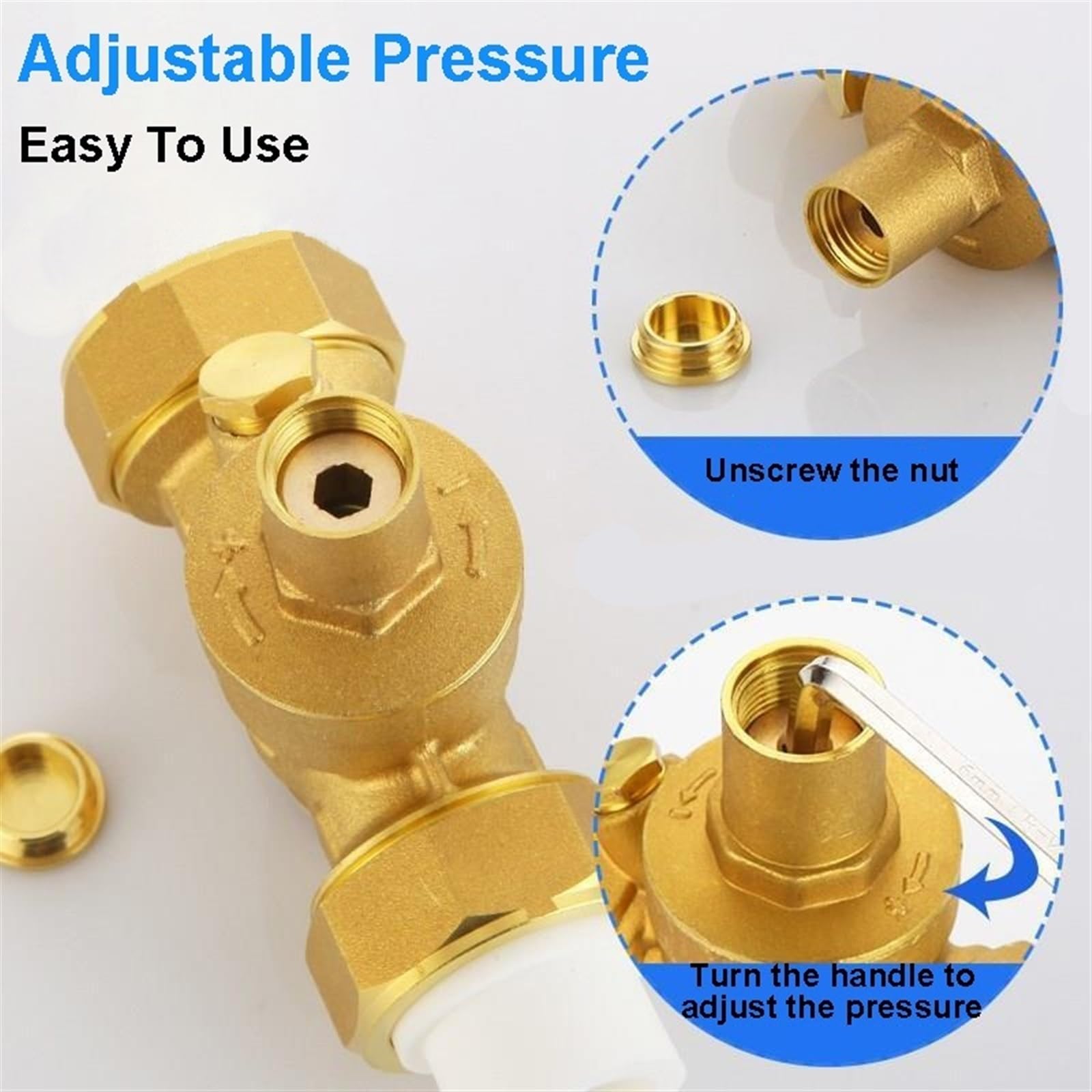 water pressure gauge airbrush compressor air compr Latón presión ajustable doble receptor en vivo purificador de agua calentador de agua válvula reguladora válvula reductora agua(PPR32)