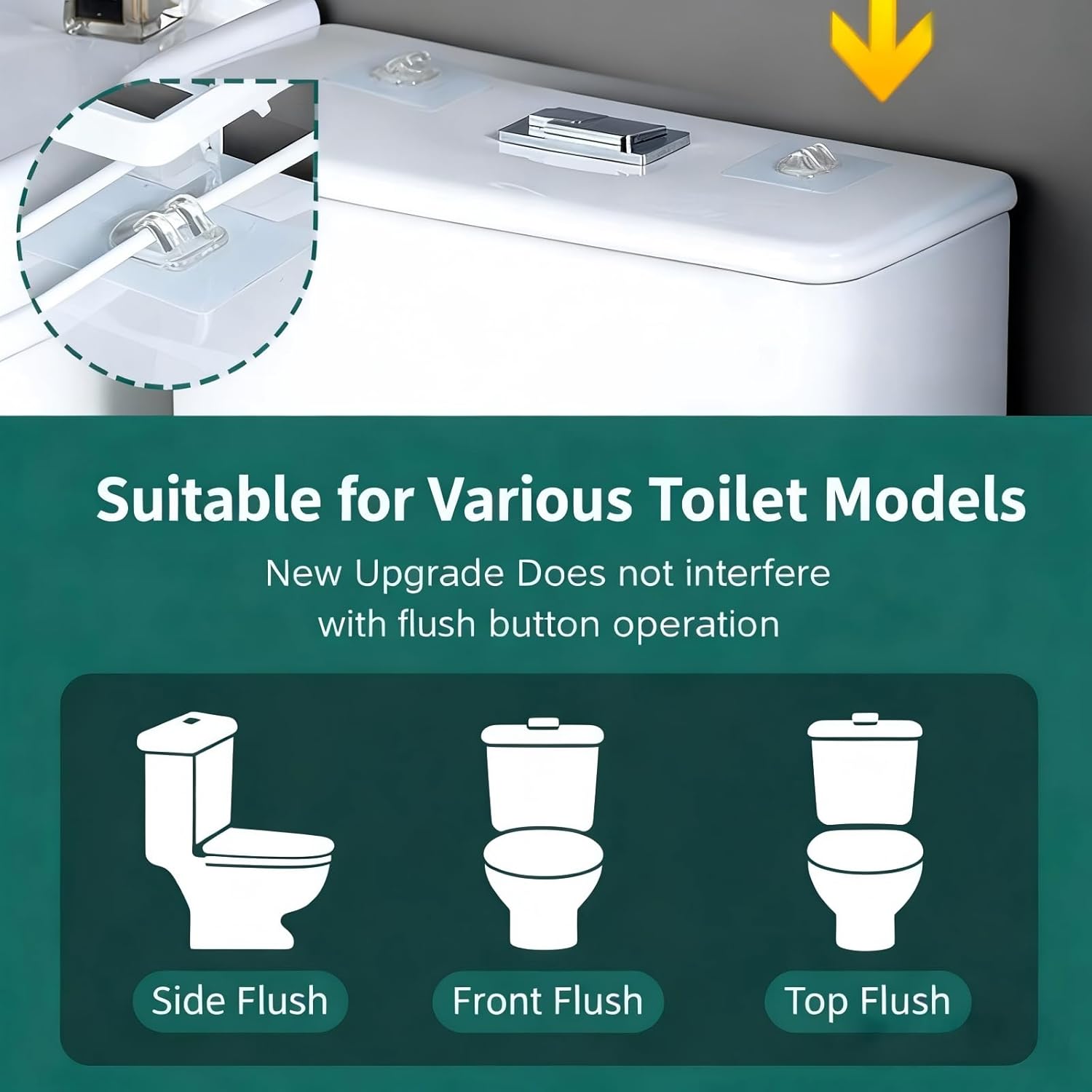 Bathroom Organizer Shelf - Over The Toilet Storage Rack, 2-Tier Floating Shelves with Hooks, No-Drill, Toilet Paper Holder for Restroom Bathroom Vanity Kitchen (Black, 2 Tier)