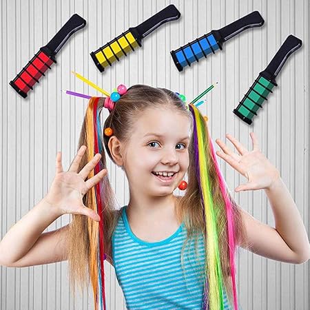 Amazon Co Jp ヘアコーム 櫛型 クレヨン グリッター チョーク １日だけ 洗って落とせる 閃光 ヘアアレンジ 絵の具 6色セット 一日だけの髪染め ヘアパステル 安全 無毒 ヘア用絵の具 クレヨン コスプレ メイク メイクアップ ハロウィン仮装 クリスマス パーティー 舞台