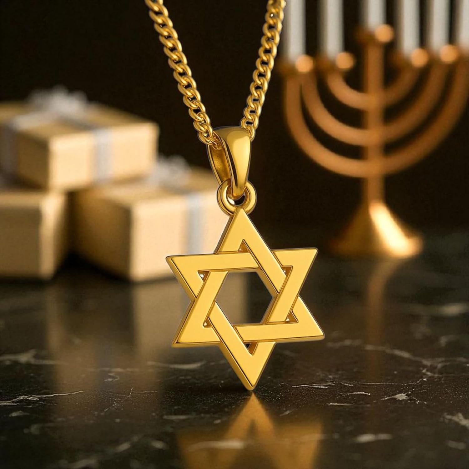 925 Sterling Silver Jewish Star of David Necklace - Interlocking Magen David Pendant - Handmade Jewelry for Men Women - Estrella de David - Religious Judaica Amulet - Image 5