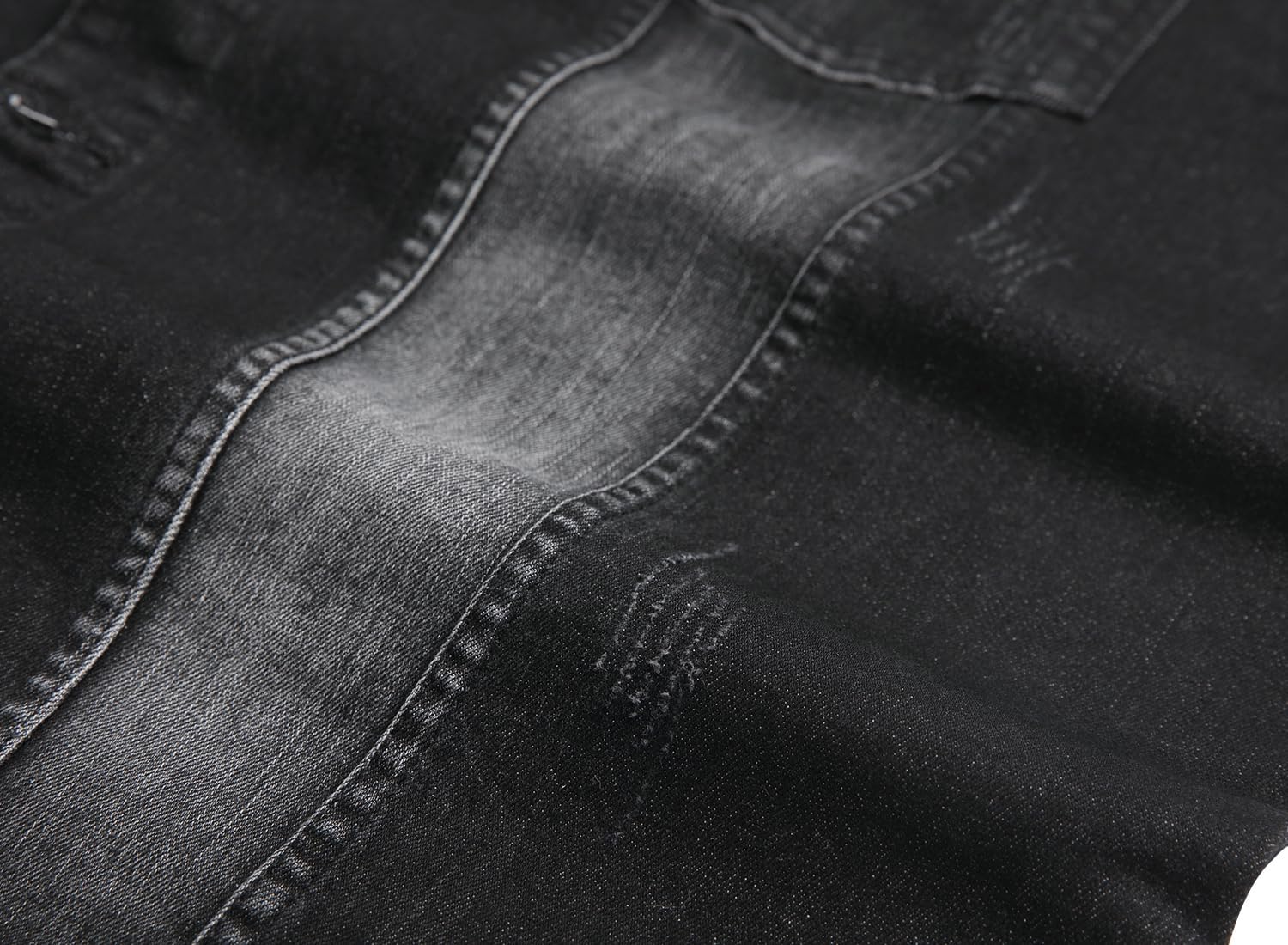 RANMCC Men's Denim Vest, Slim Fit Ripped Casual Sleeveless Jean Jacket Vest for Men - Image 6