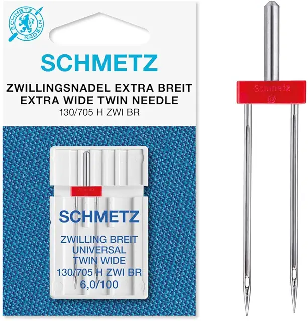 Schmetz Twin Sewing Machine Needles Size 6.0/100 - Bulk Pack