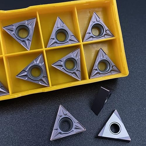 Miniatura 5 de 20pcs TCMT32.51 TCMT16T304 Insertos de carburo de Bronce, insertos de carburo de torno, herramientas de corte para mecanizar piezas de AceroAcero