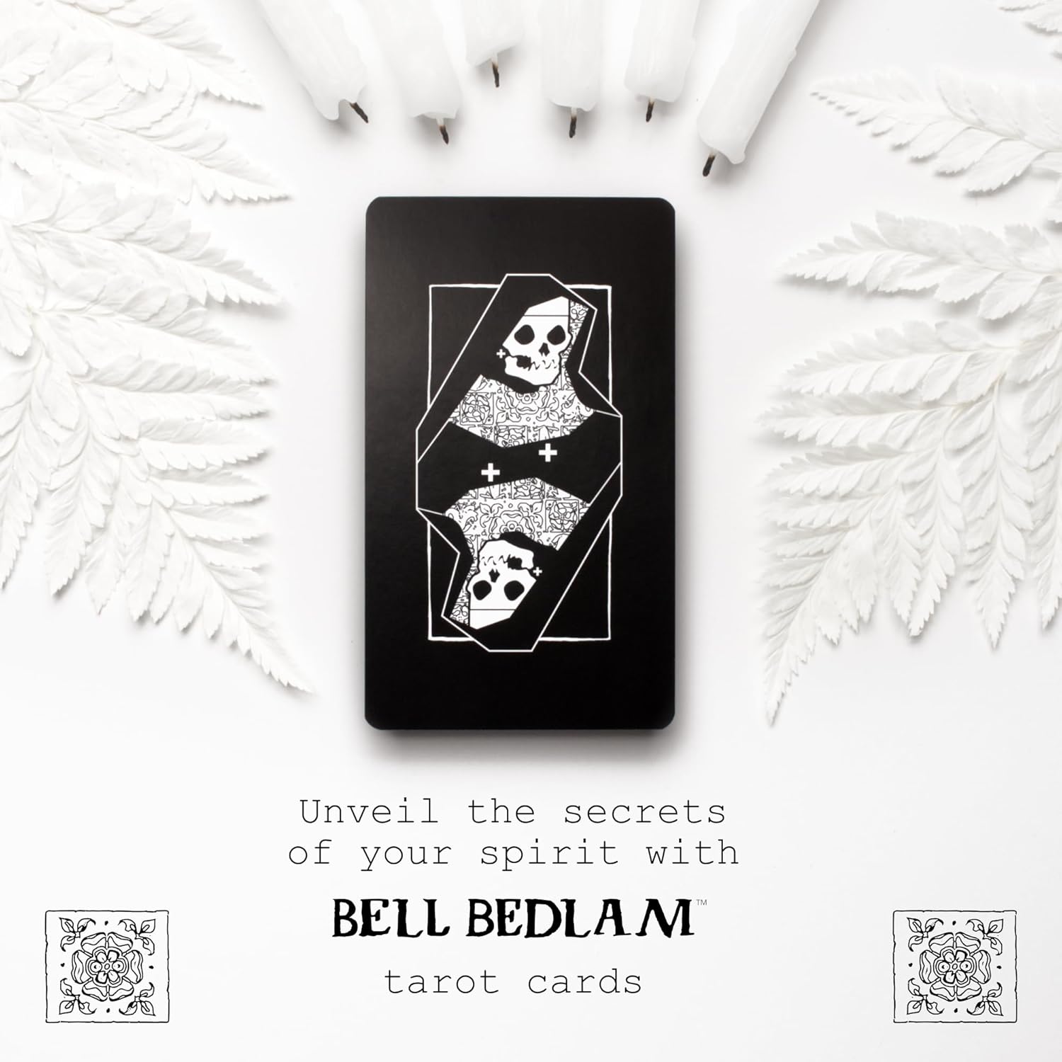 Bell Bedlam 初心者向けタロットフラッシュカード - 78枚のタロットカード 垂直と逆の位置の意味 - タロットデッキアー