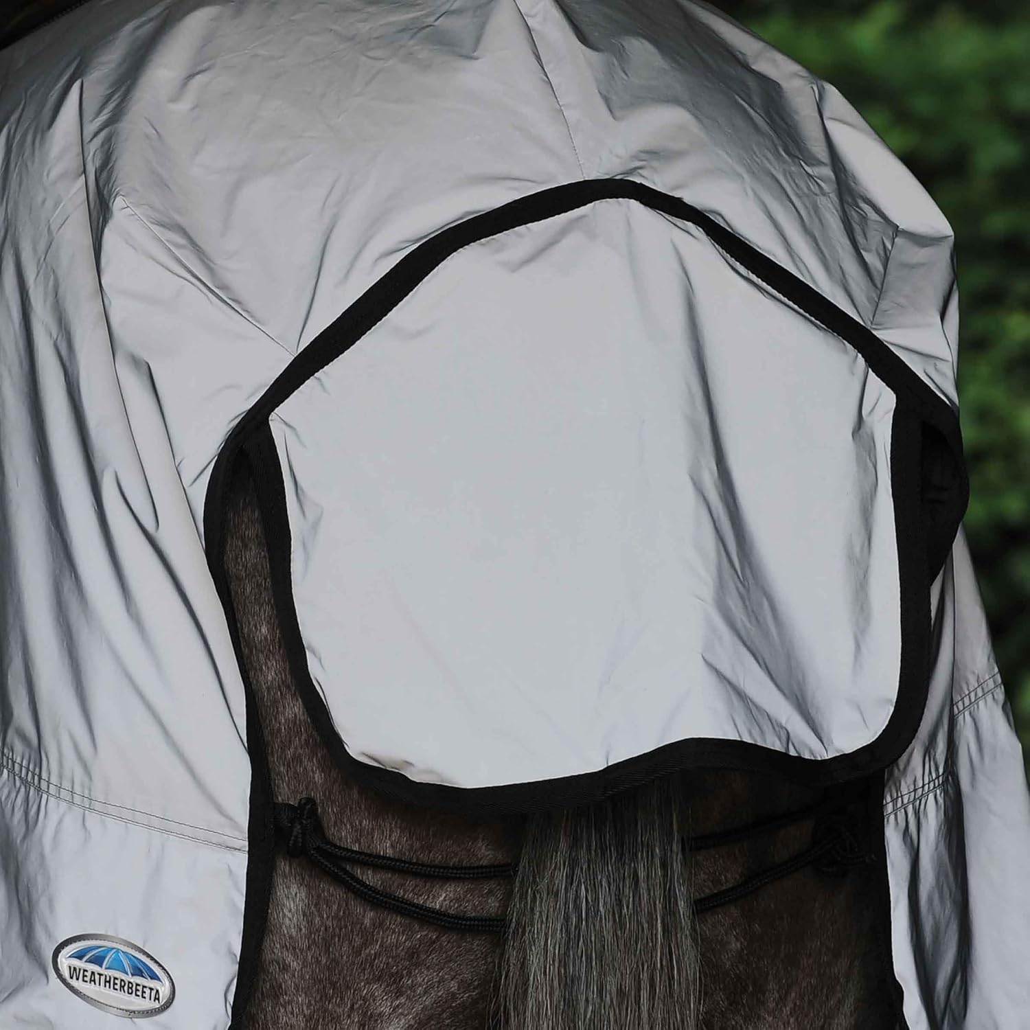 Weatherbeeta Reflective Wrap Around Horse Exercise Sheet (XS) (Silver/Black)