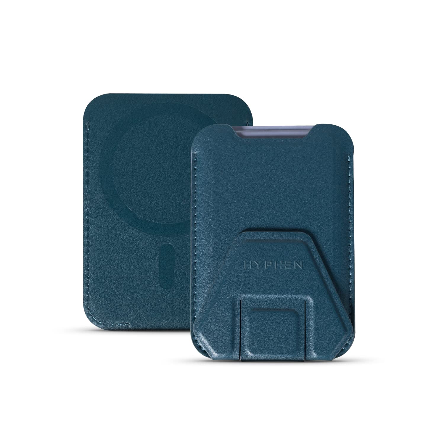 Hyphen MagSafe Wallet Card Holder with Stand, Blue