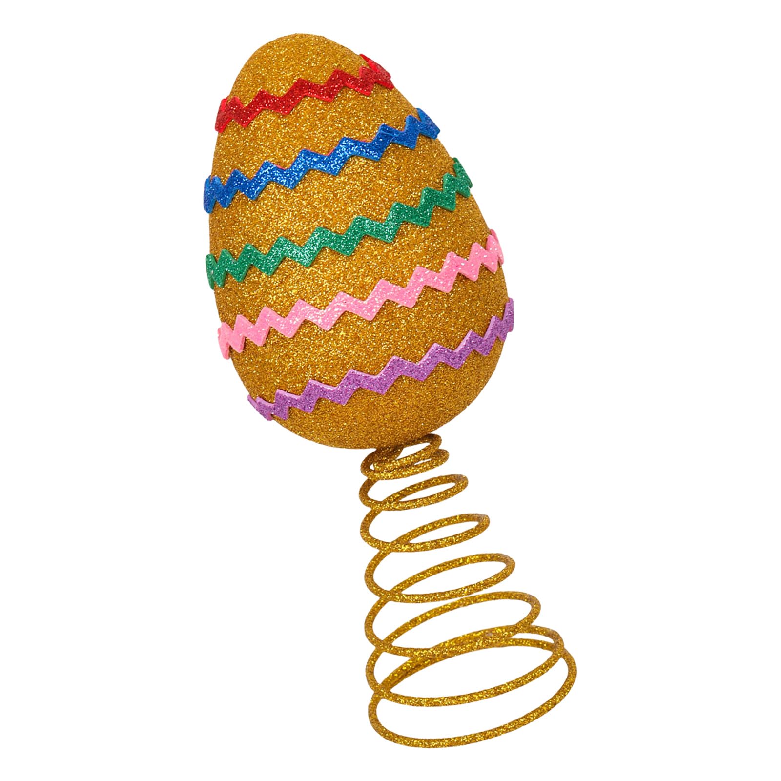 carotoe Festival Gold Easters Eggs Tree Toppers Decoration Easters Miniature Eggs Ornament for Parties and Home Celebration Miniature Ornament
