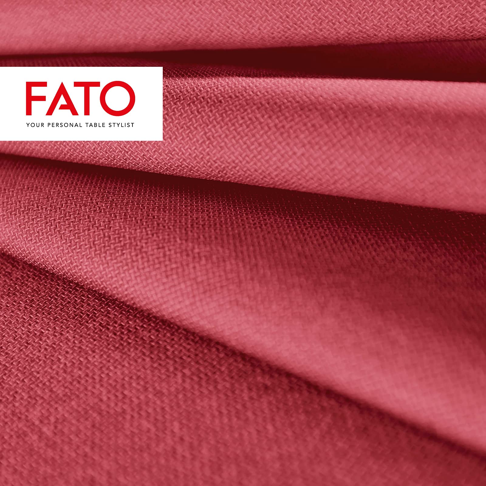 Fato - Serviettes en Papier Sec Airlaid, Effet tissu, Lot de 250 Serviettes, Taille 40x40 Pliées en 4, Couleur Bordeaux