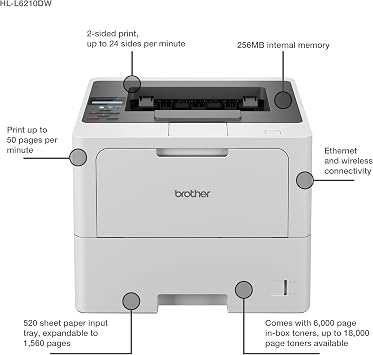 Brother HL-L6210DW Professional Mono Laser Printer