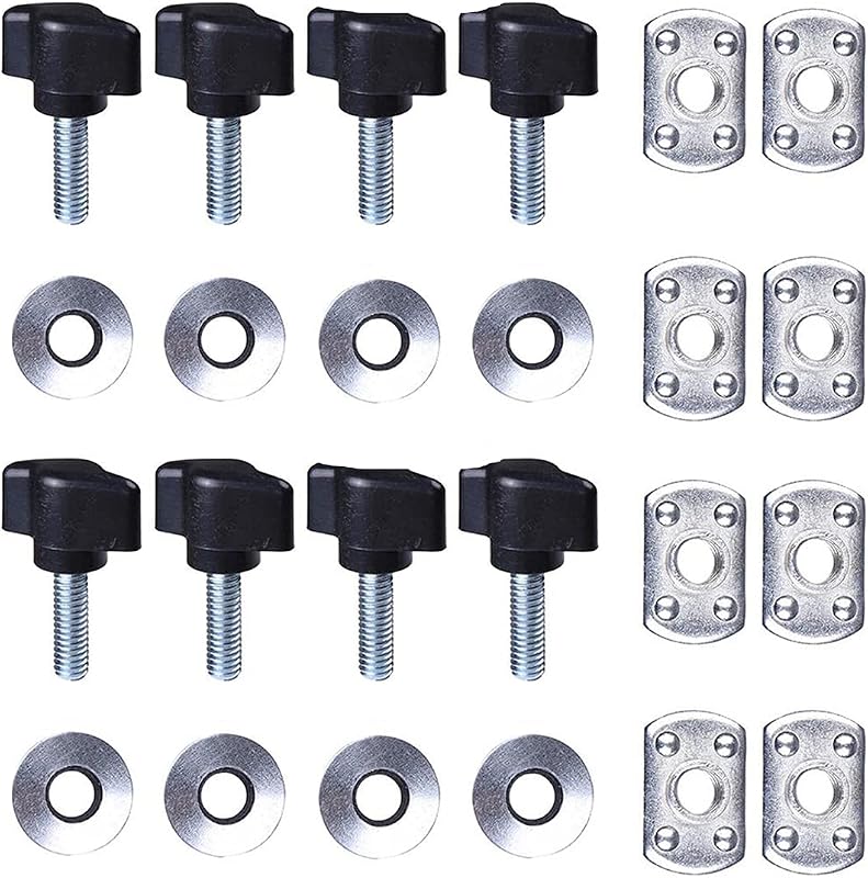 Kit de parafusos manuais para remoção rápida do hard top MOEBULB para Jeep Wrangler YJ TJ JK JKU – 8 unidades pretas