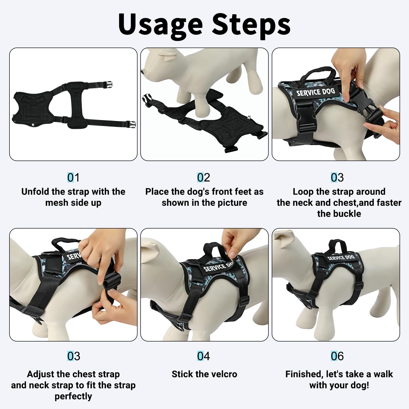 Belababy Dog Harness Small Medium Large - Image 3