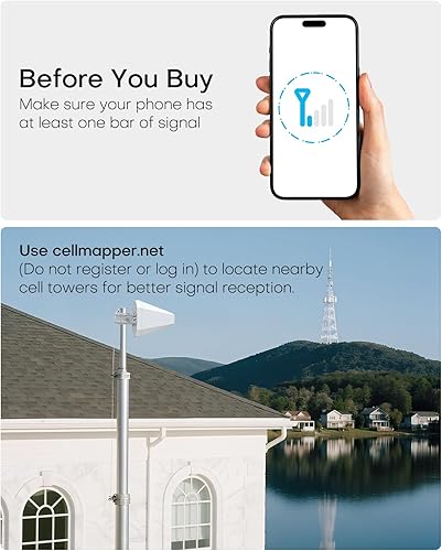 Miniatura 7 de Amplificador de teléfono celular para oficina en casa  Aumenta 5G y 4G LTE  Amplificador de señal de teléfono celular para todos los operadores de