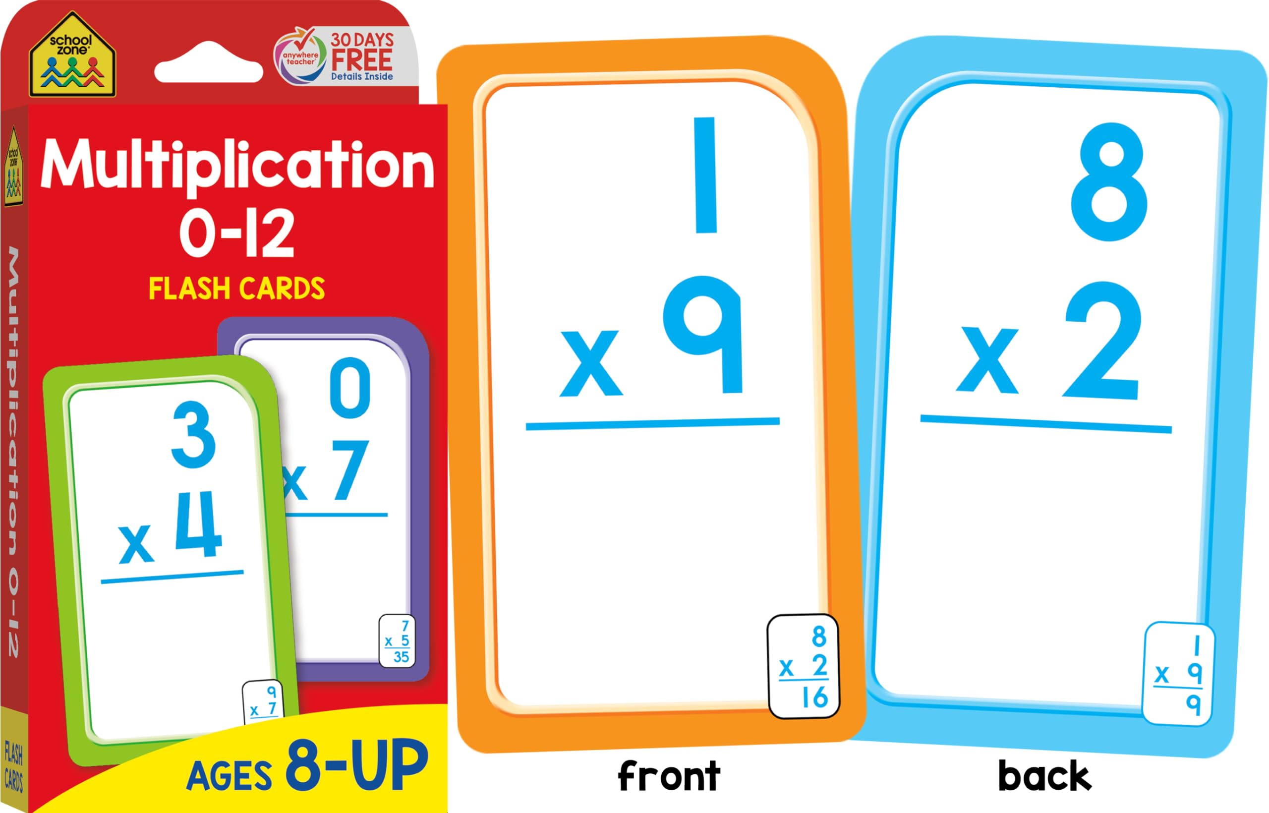 Snapklik.com : Math 3-4 4-Pack Flash Cards: 224 Cards, 3rd Grade, 4th ...