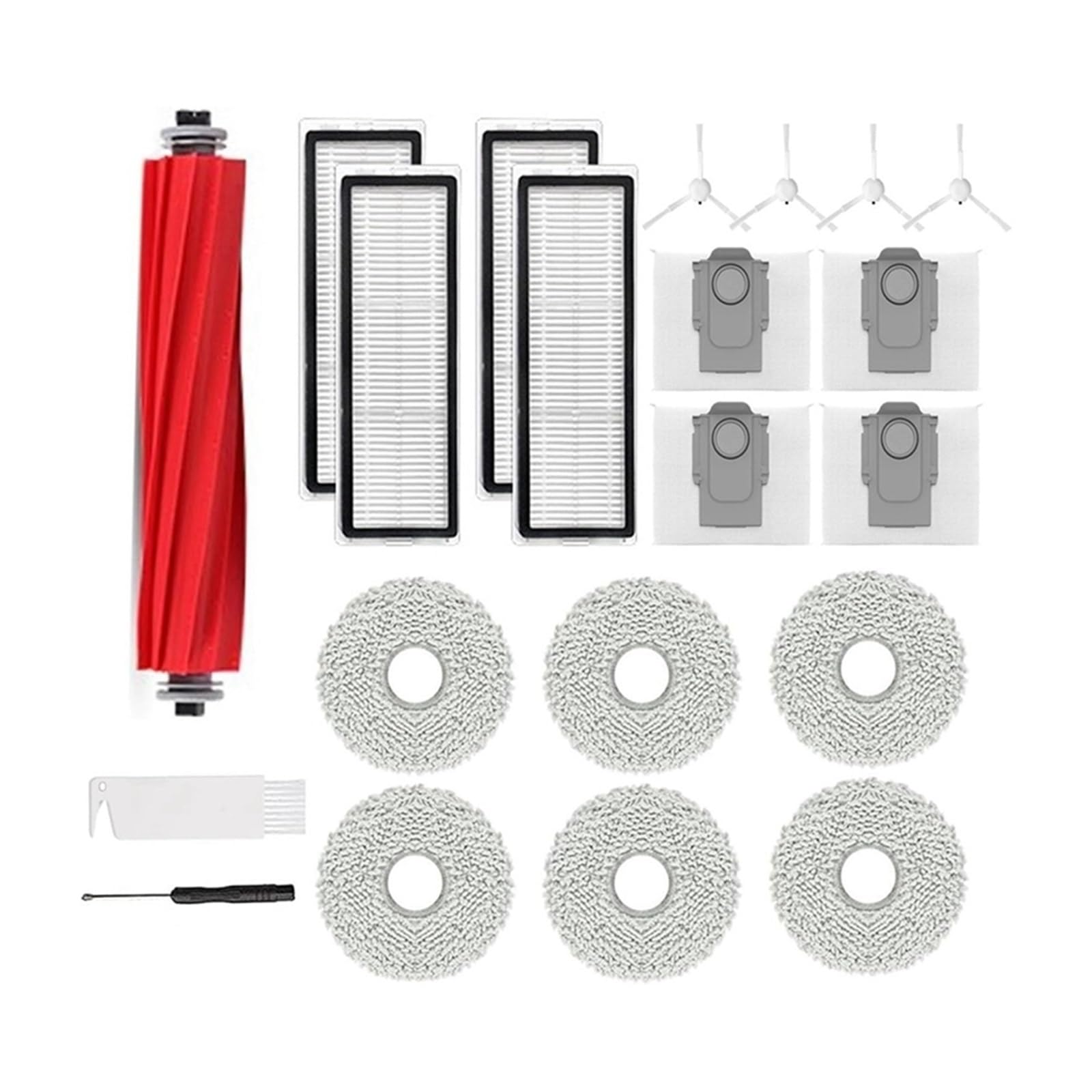 Filtre et brosse pour Roborock Q Revo - Pack de pièces de rechange essentielles