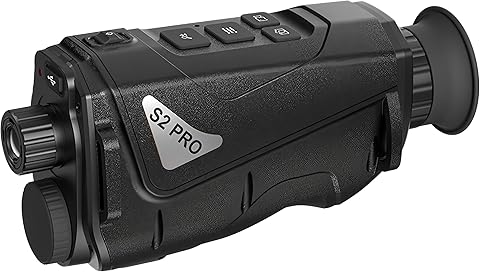 Monocular térmico S2Pro AI Super Resolution 384x288 monocular infrarrojo imagen térmica monocular visión nocturna alcance térmico para caza, deportes al aire libre, camping, viajes, patrulla
