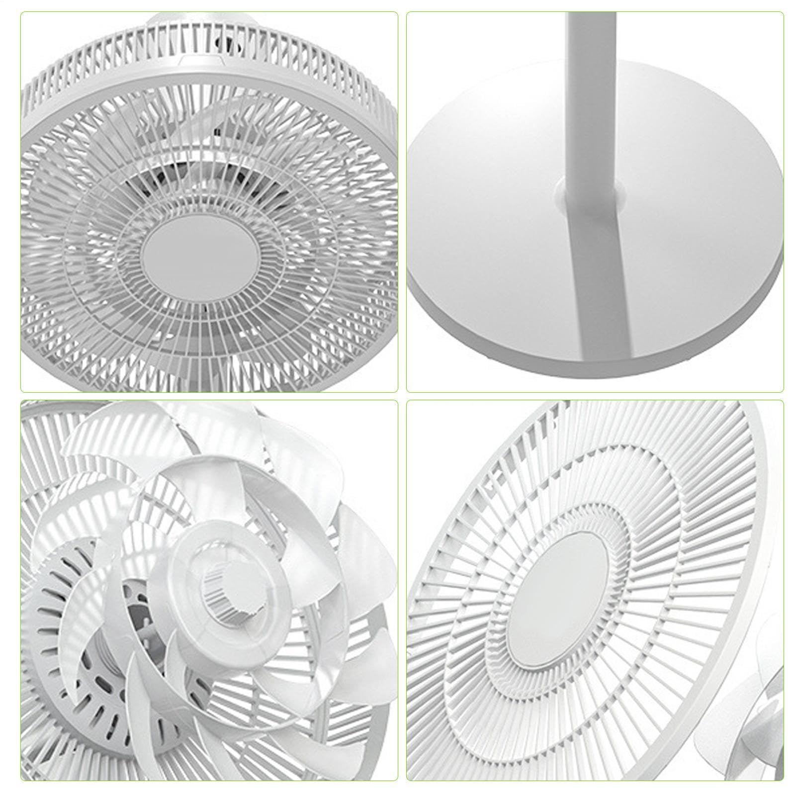 Ventilador De Pie Silencioso 35x92cm Ventilador Pedestal 3 Velocidades | Altura Regulable, Oscilante 90°, Ángulo De Inclinación Ajustable, 15 Aspas Potente, Base Reforzada, Para Hogar Oficina