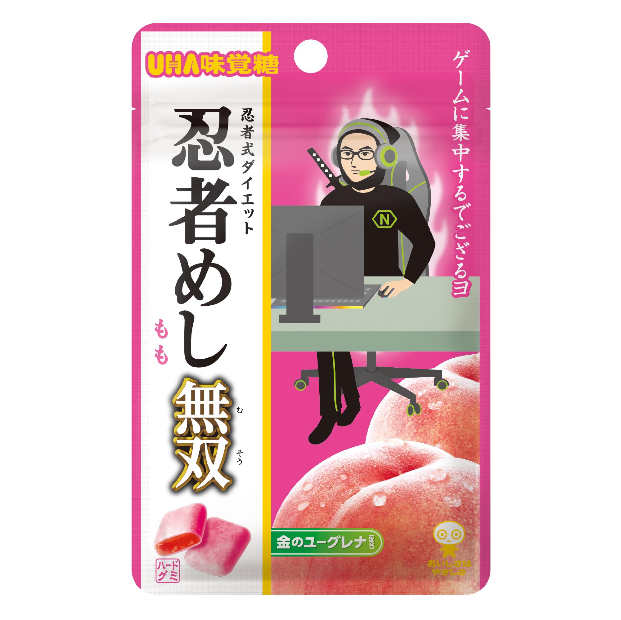 忍者めしページ まとめ買い Amazon | 【公式】まとめ買い UHA味覚糖 忍者めし無双 もも 10袋