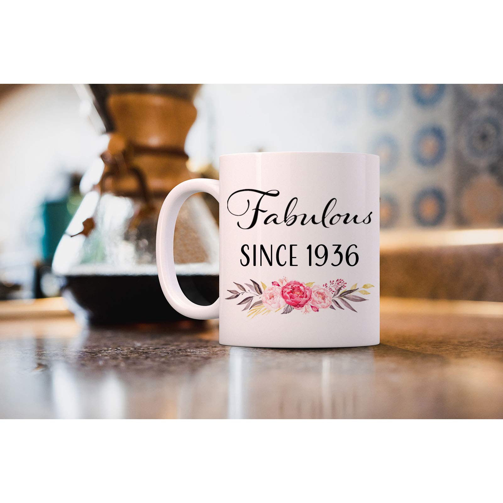 85e Anniversaire Cadeaux Pour Femme, Drôle De 85 Ans Cadeau Tasse à Café, 1936 85e Anniversaire