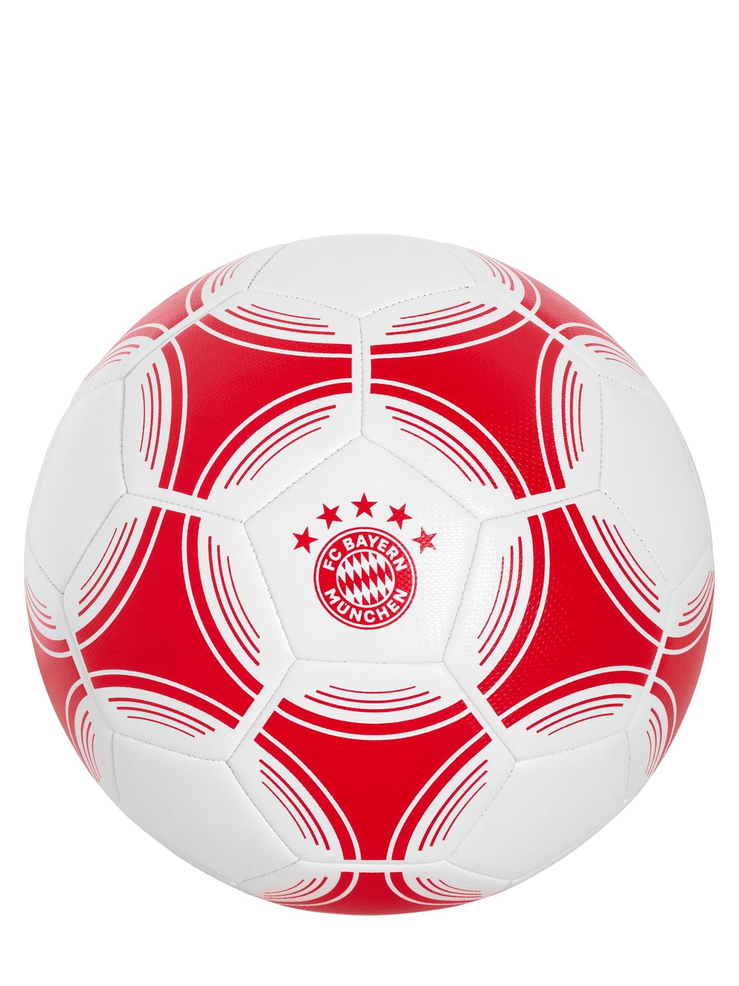 FC Bayern München Fußball Performance Größe 5 (Rot/Weiß) I Maschinengenähter Trainingsball mit Vereinswappen I Offiziell lizenziert