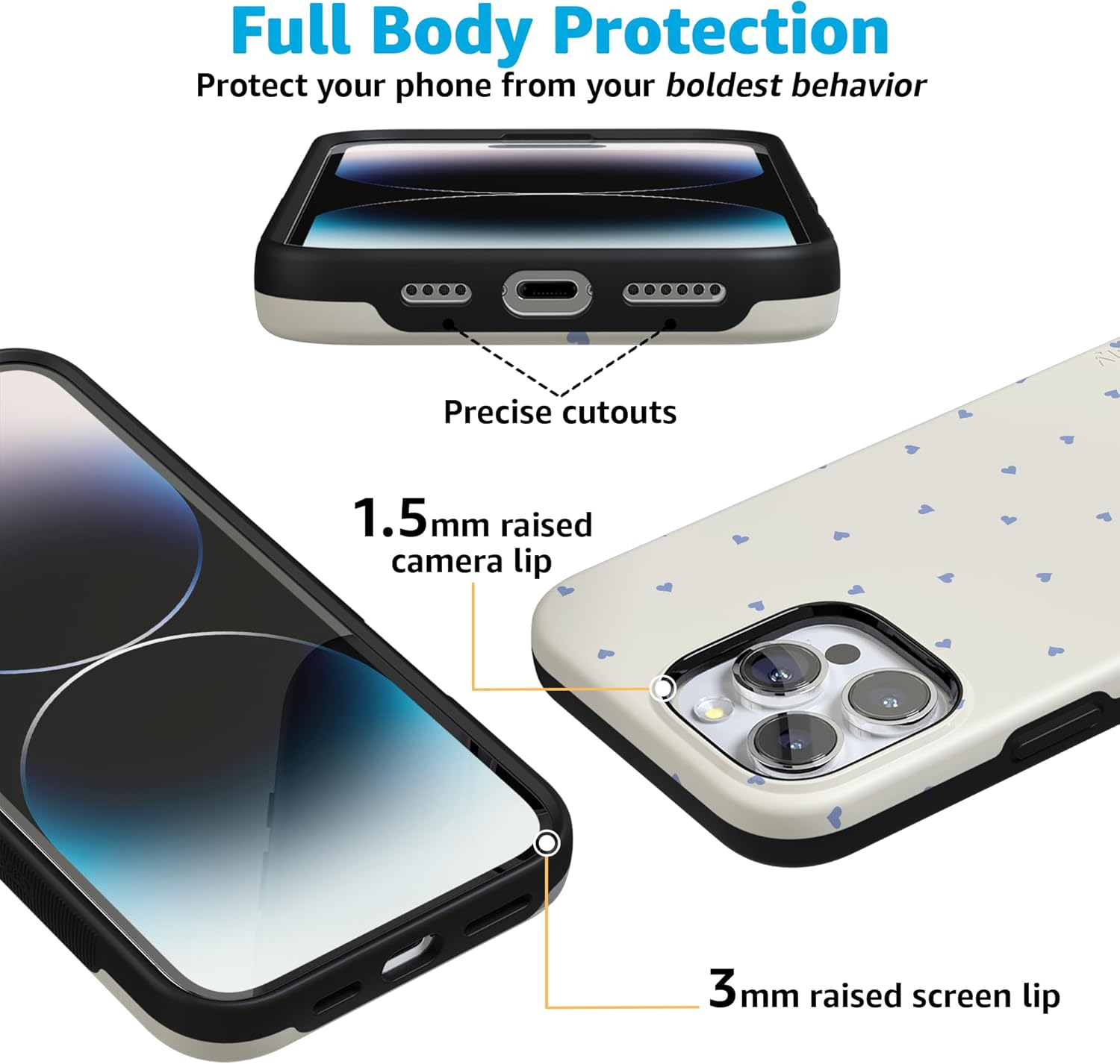 Casely iPhone 16 Pro Max Case | I'm Yours | Tiny Hearts | Bold Protective Design | Compatible with MagSafe