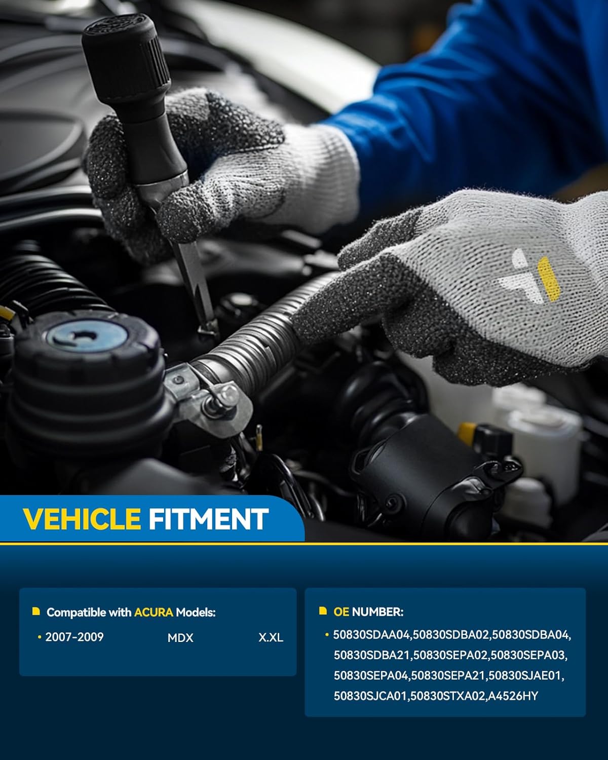 PHILTOP Engine Motor Mount Compatible with 2007 2008 2009 Acura MDX Transmission Motor Mount Replacement for A4526HY A65016 A65097HY A65022 Set of 4