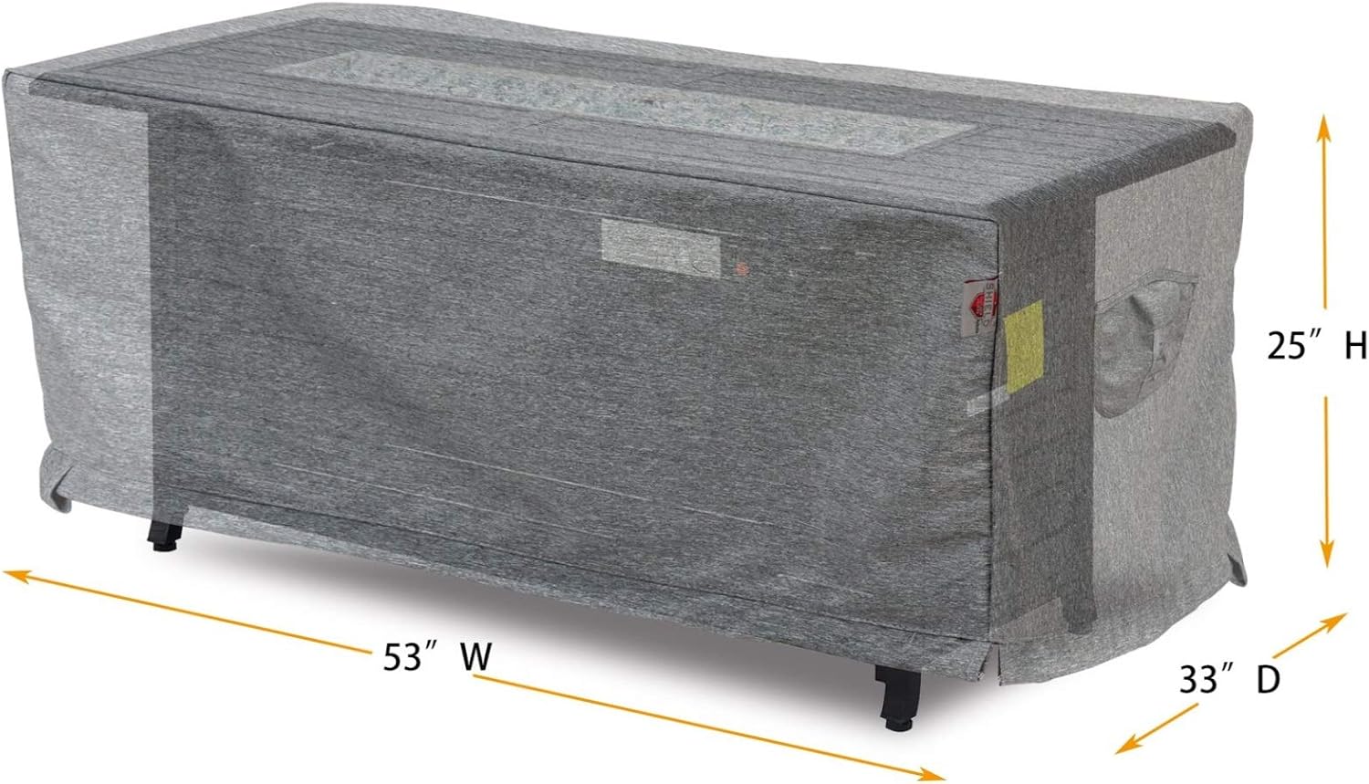 Shield Fire Table 52x32-inch Cover Platinum