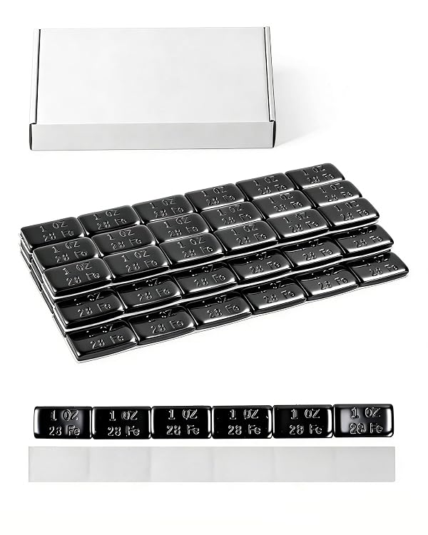 1 oz, Stick On Wheel Weights for Cars Motorcycles & more, Black(72pcs) by Reeoutdoor - Used condition - US$20.81