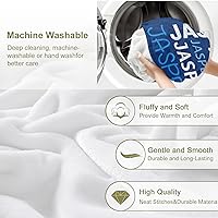 Vista 7 de Manta personalizada con nombre para adolescentes, niñas, niños, mantas de bebé personalizadas de franela ultra suave y acogedora, manta con nombre